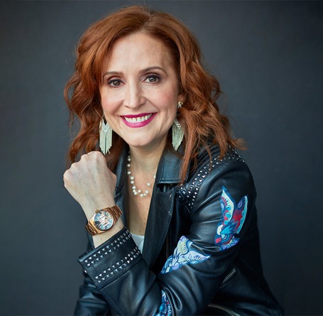 smiling women on a photoshoot