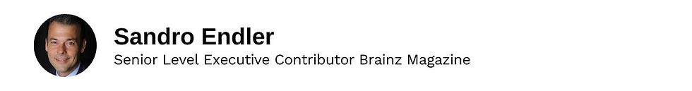Senior Level Executive Contributor Sandro Endler Brainz Magazine