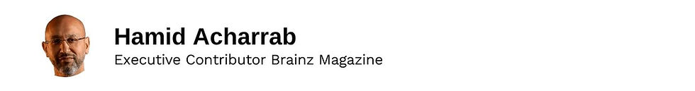 Executive Contributor Hamid Acharrab Brainz Magazine