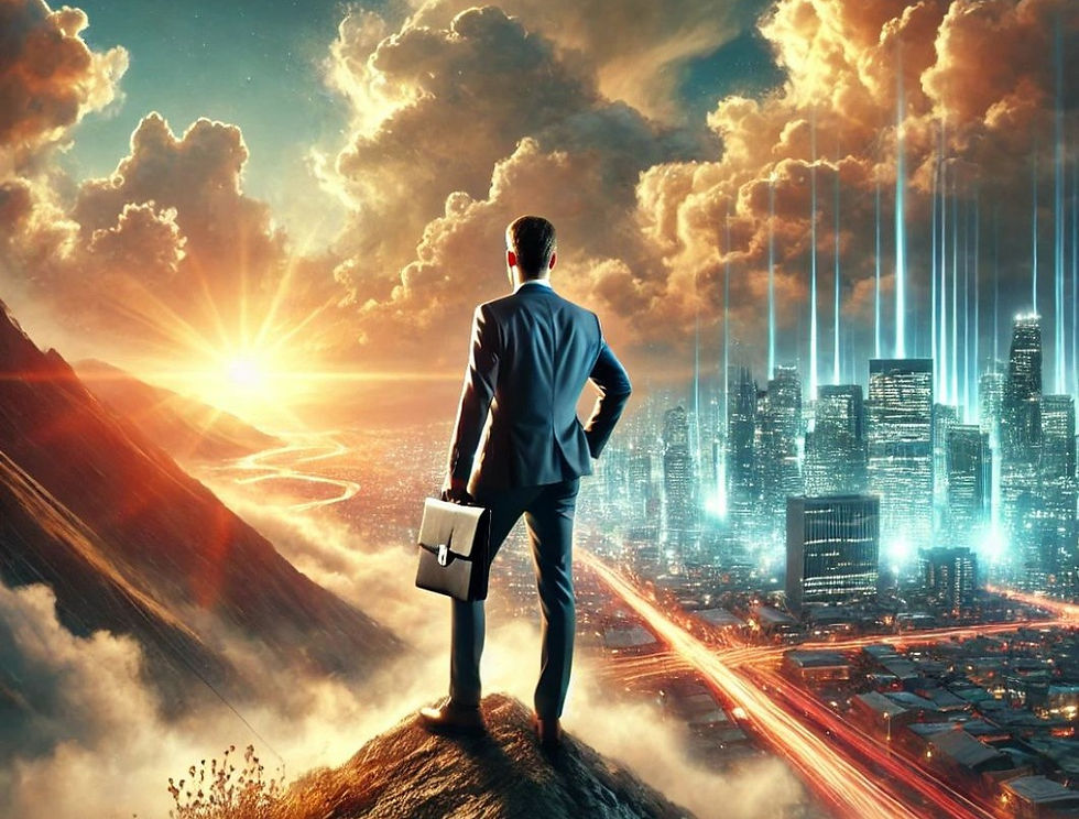 a man holding a suitcase