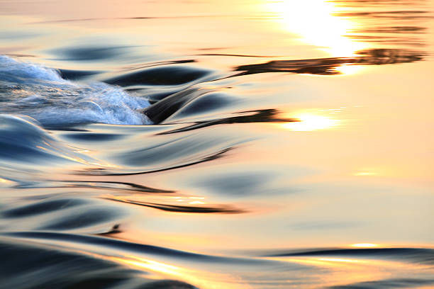 Colorful flowing water