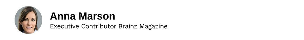 Executive Contributor Anna Marson Brainz Magazine