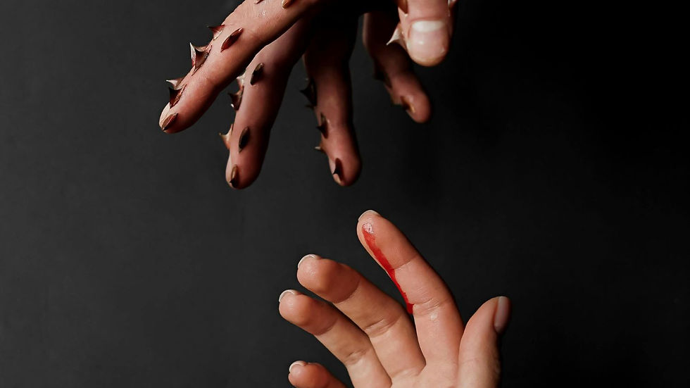 Hands reaching out