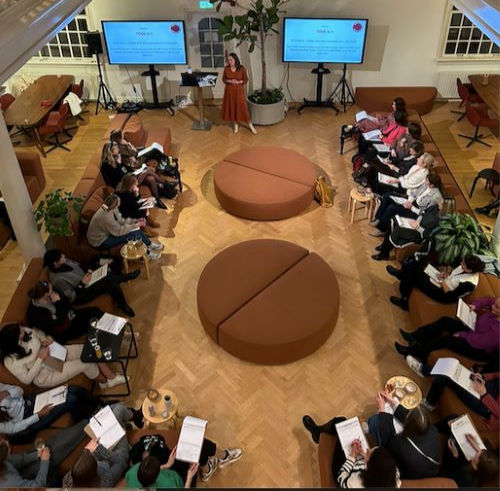Group of people on a meeting brainstorming