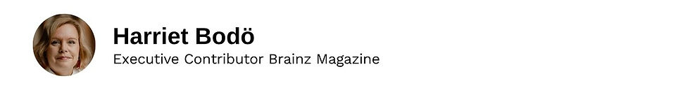 Executive Contributor Harriet Bodö Brainz Magazine