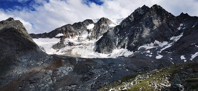Photo of mountain and glacier