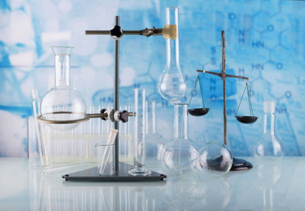 Photo of laboratory equipments.