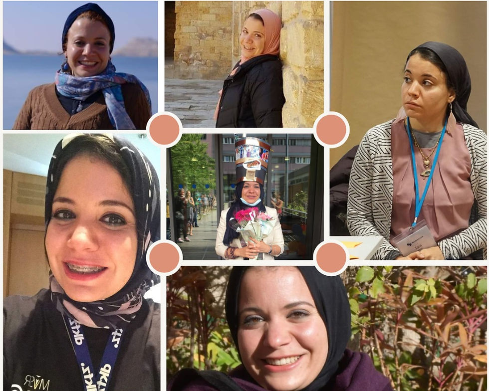 Collage photo of a woman.