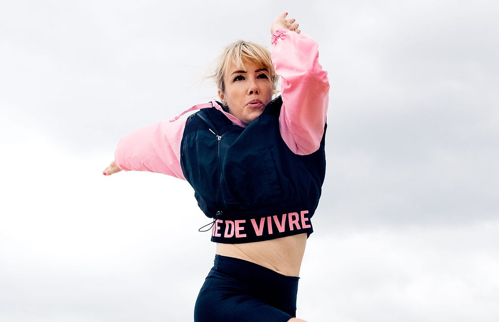 fit woman exercising outdoor