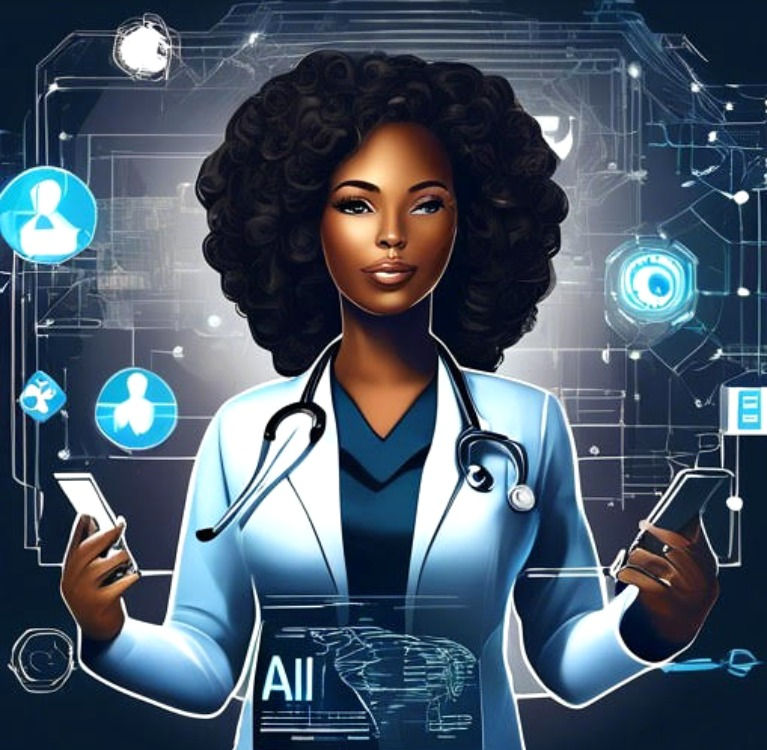 A photo of female nurse.