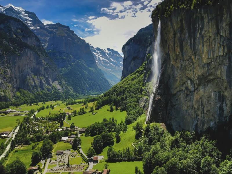 Waterfalls in Switzerland