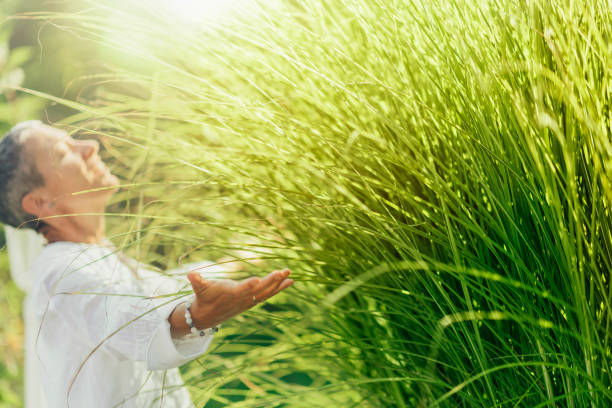 Woman enjoying life with open arms