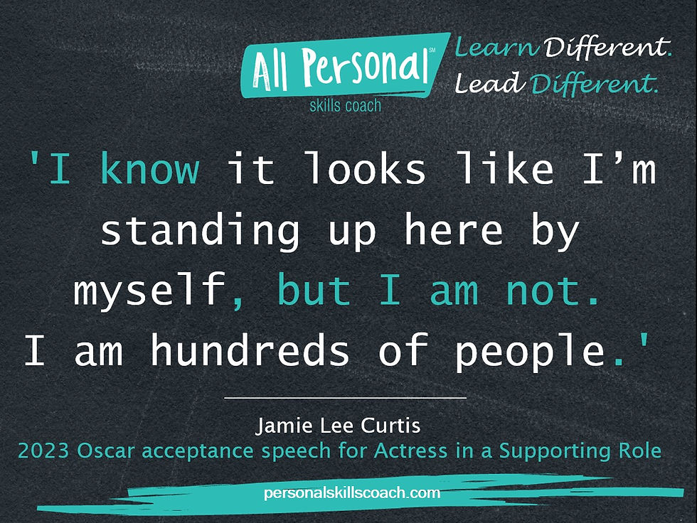 A quote of Jamie Cutis