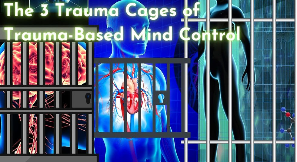 illustration of Three Trauma Cages of Trauma-Based Mind Control