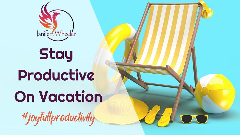 A picture of a yellow summer chair, sunglasses, slippers and beach ball etc.