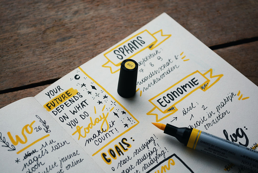 yellow marker on white paper printer.