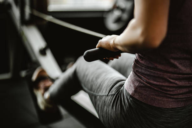 A woman having some workout.